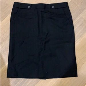 Woman’s black skirt with back slit